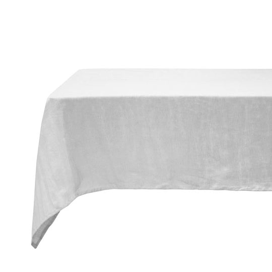 French Linen 150x275cm Tablecloth Silver