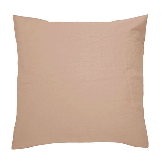French Linen European Pillowcase Tea Rose
