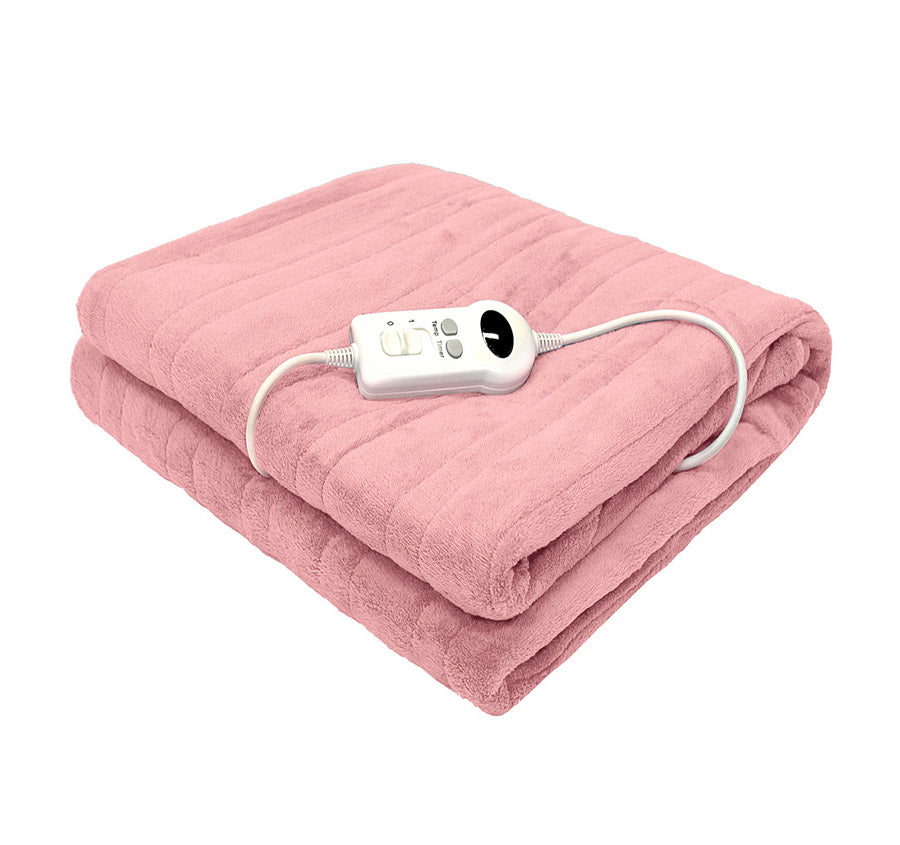 Bambury 120x160cm Heated Throw Rug Blush – Manchester Warehouse