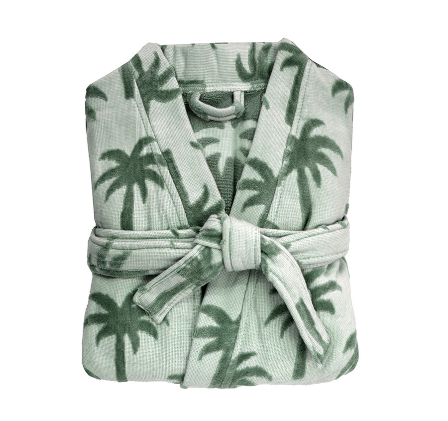 Palm Cotton Robe Sage