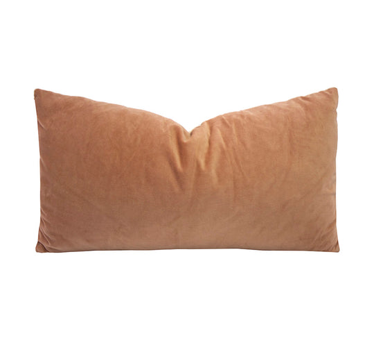 Velvet 30x60cm Filled Cushion Woodrose