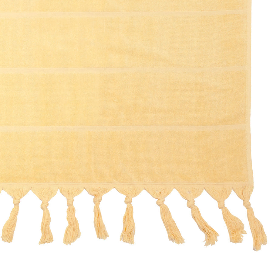 Santorini 90x170cm Beach Towel Custard