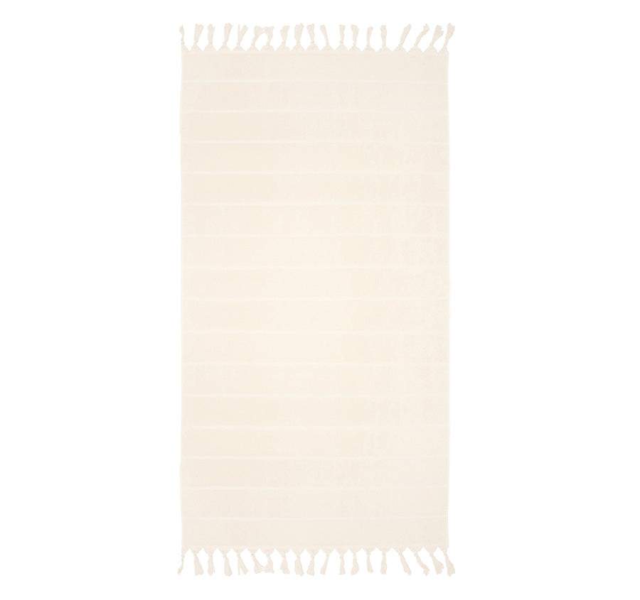 Santorini 90x170cm Beach Towel Ivory
