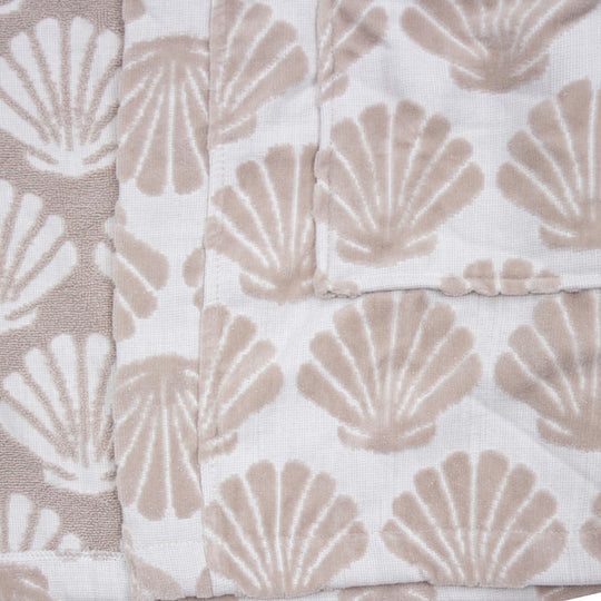 Shell Cotton Robe Pebble