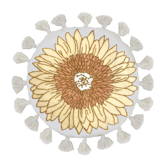 Sunflower 50cm Round Filled Cushion