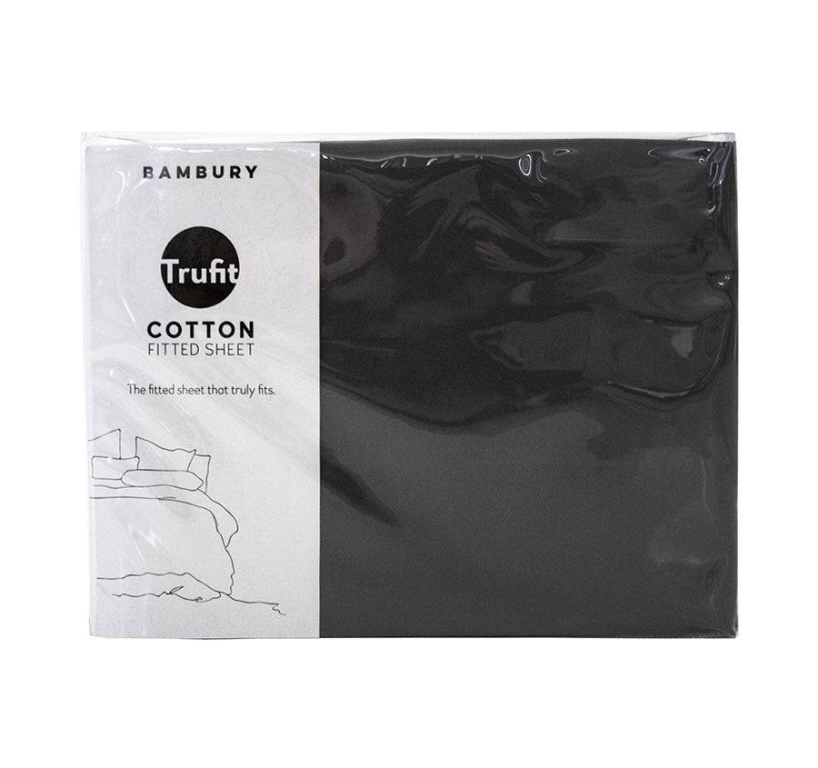Trufit Fitted Sheet Range Charcoal