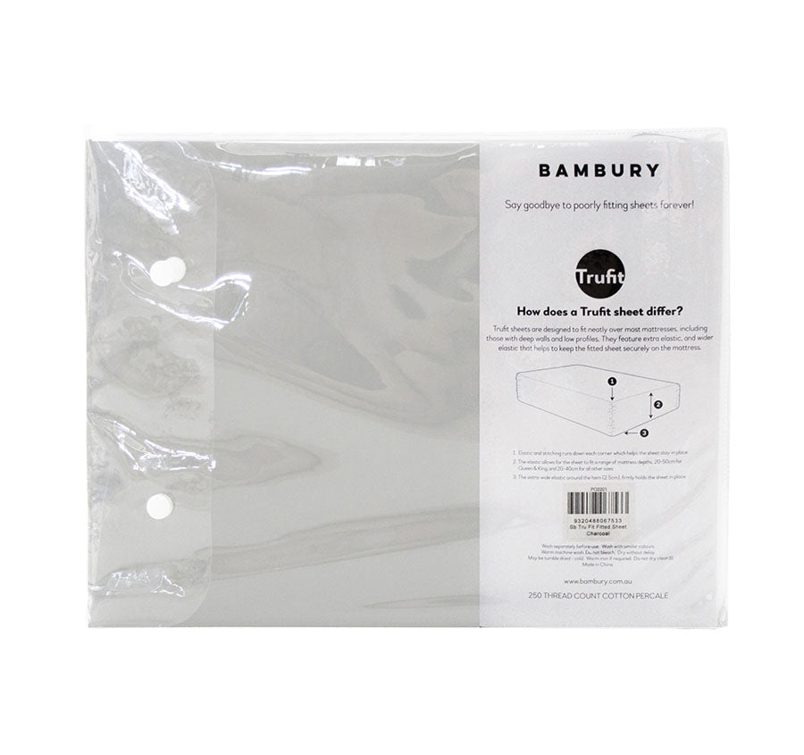 Trufit Fitted Sheet Range Silver
