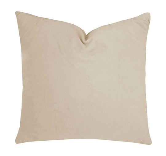 Velvet 50x50cm Filled Cushion Stone