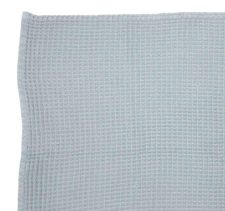Waffle 130x180cm Throw Rug Cloud