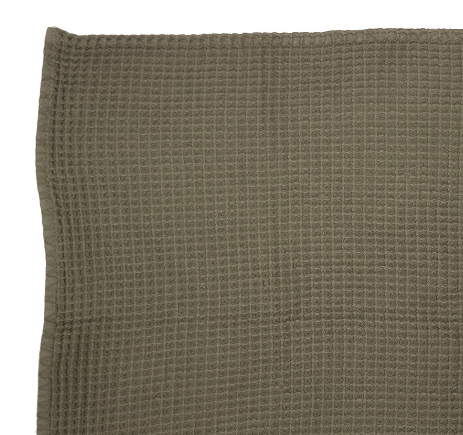 Waffle Cotton Bath Towel Range Olive