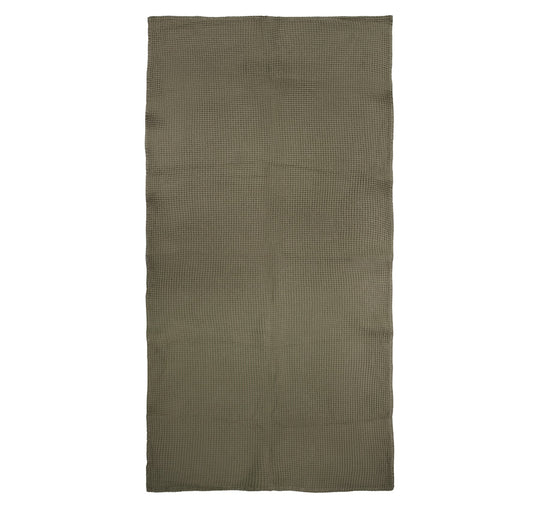Waffle Cotton Bath Towel Range Olive