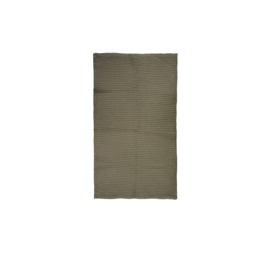 Waffle Cotton Bath Towel Range Olive