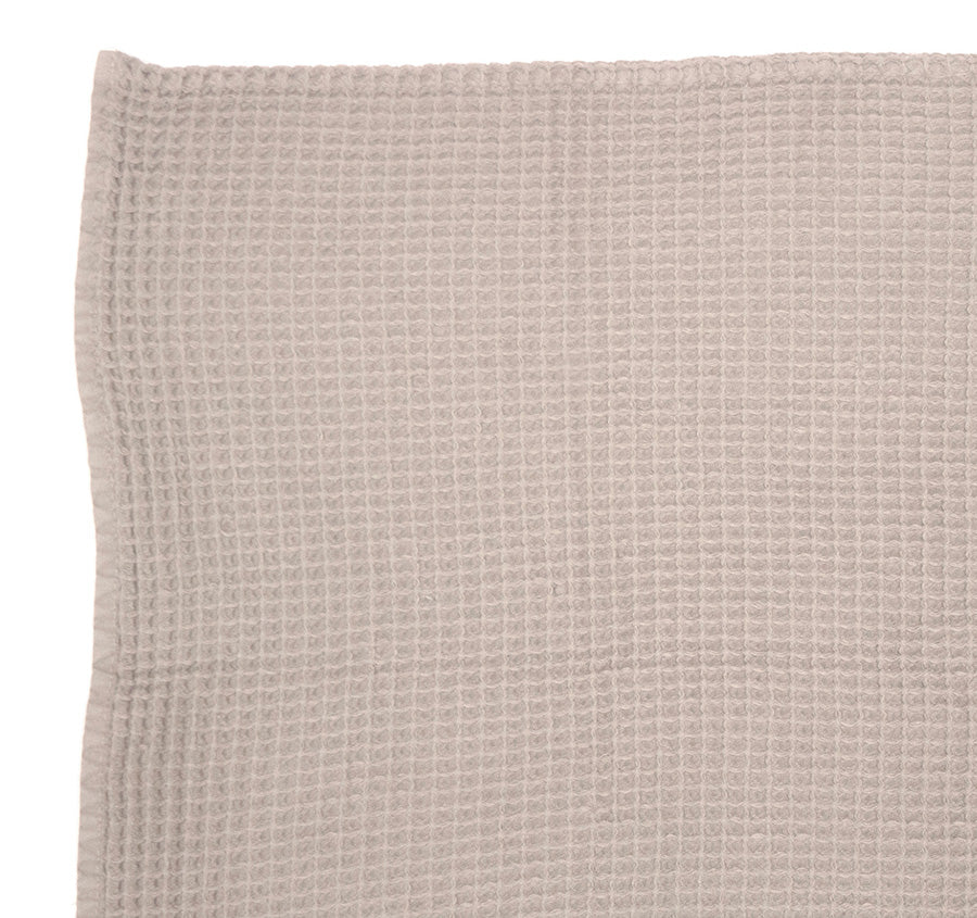 Waffle 130x180cm Throw Rug Pebble