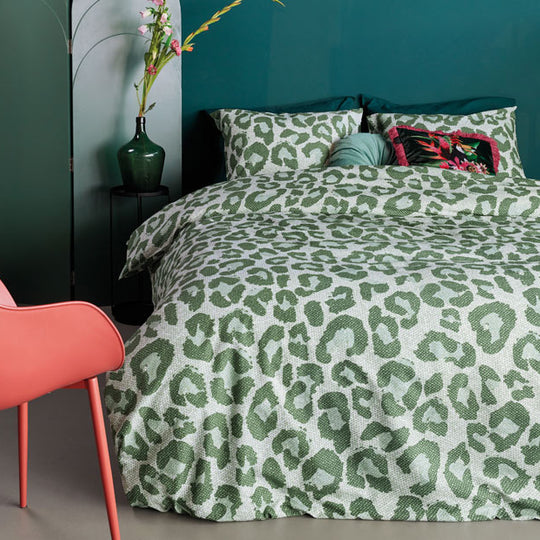 Fabrice Quilt Cover Set Range Green