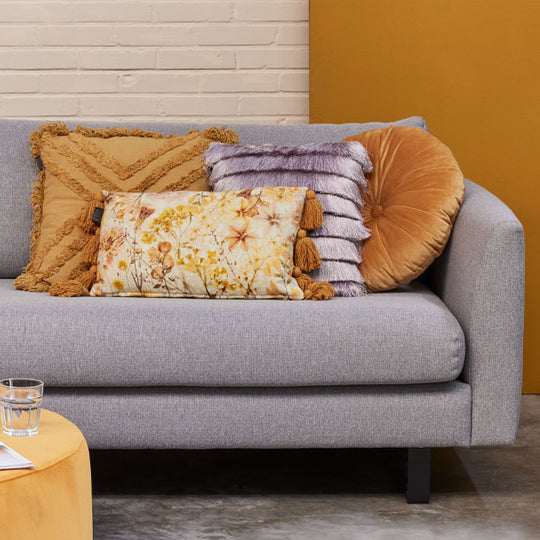 Fringy 40x40cm Filled Cushion Lilac