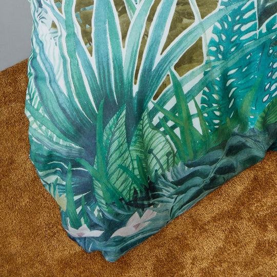 Madagascar Quilt Cover Set Range Green