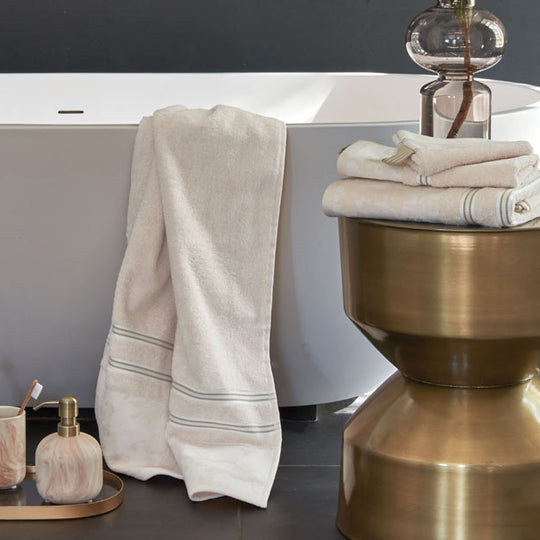 Fleurir Bath Towel Range Off White