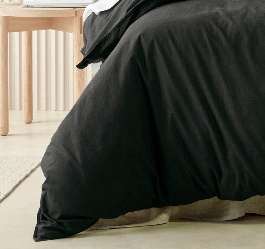 Acacia Quilt Cover Set Range Charcoal