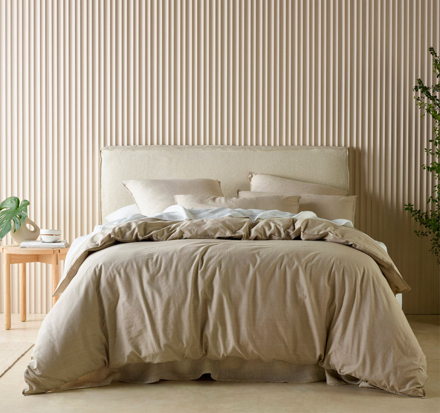 Acacia Quilt Cover Set Range Sand