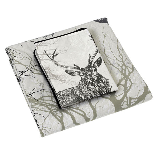 Alpine Deer Quilt Cover Set Range Black