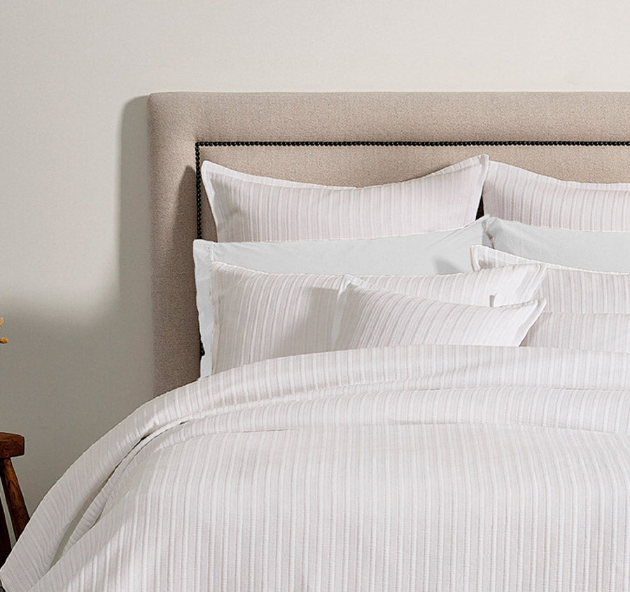Evora Coverlet Set Range White