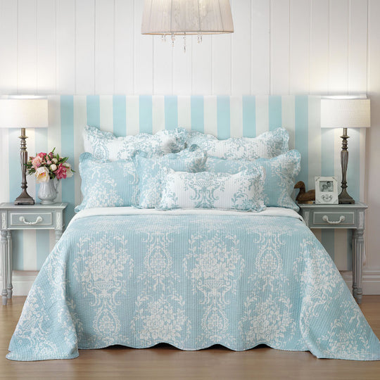 Florence Bedspread Set Range Blue