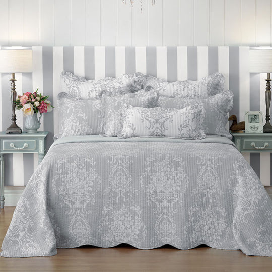 Florence Bedspread Range Grey