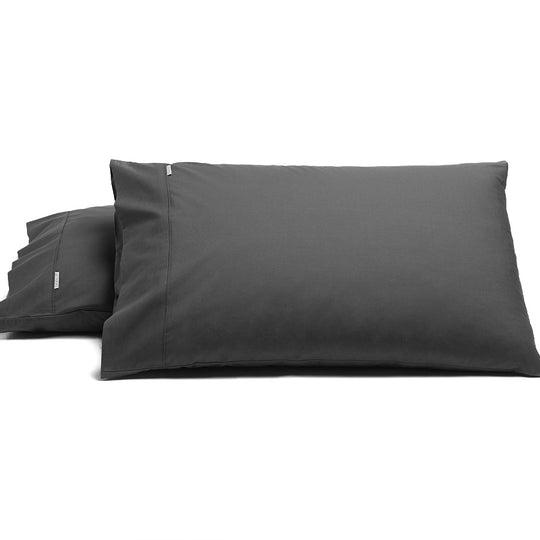 Heston 300THC Cotton Percale Fitted Sheet Combo Set Range Charcoal