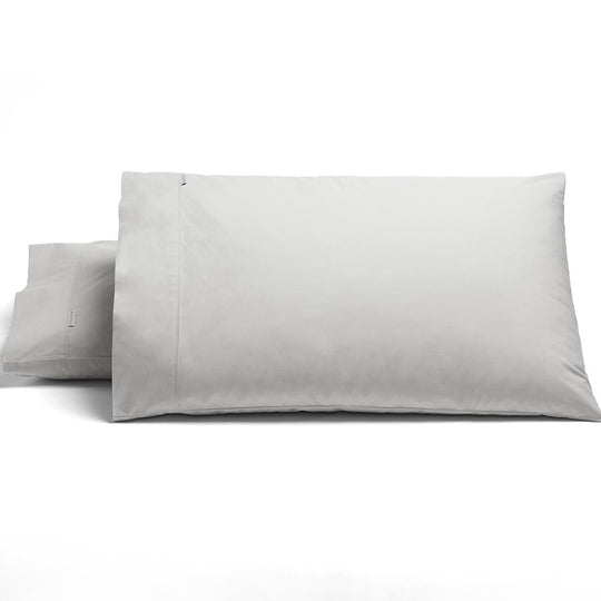 Heston 300THC Cotton Percale Fitted Sheet Combo Set Range Silver