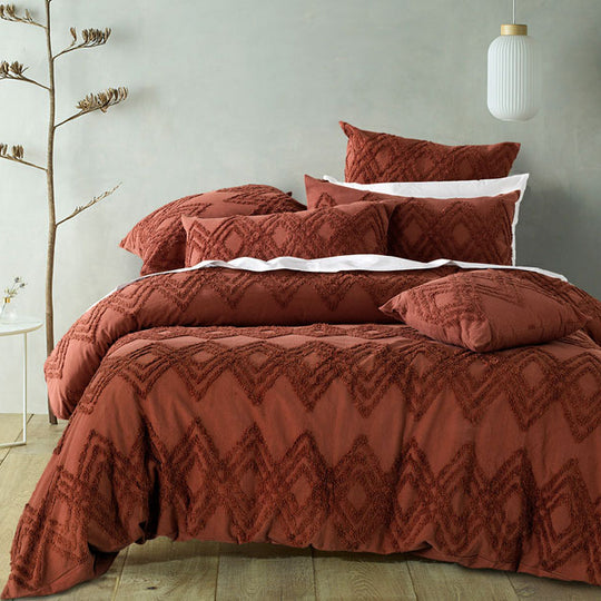 Jaipur European Pillowcase Terracotta