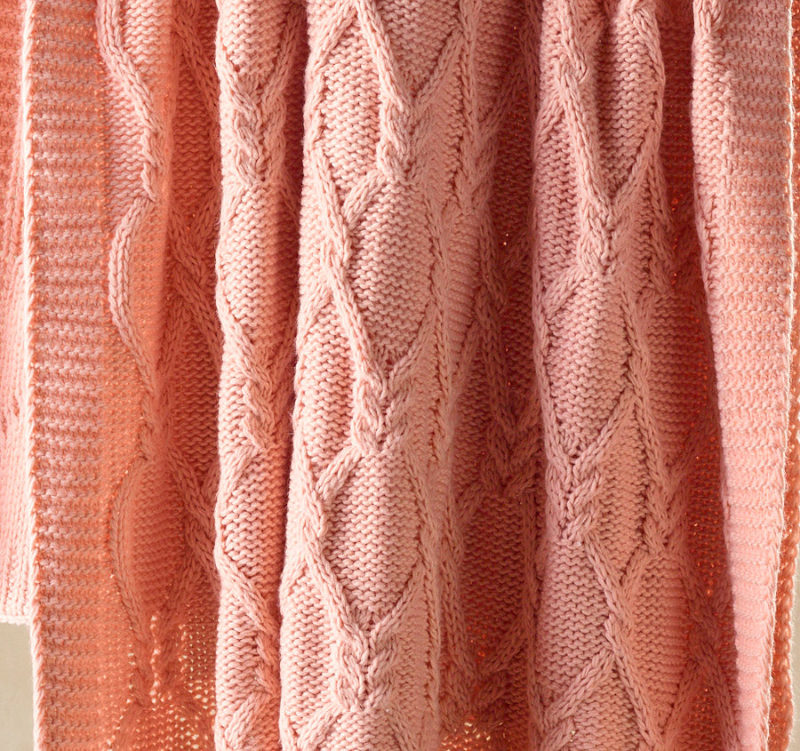 Johnson 130x160cm Throw Rug Blush