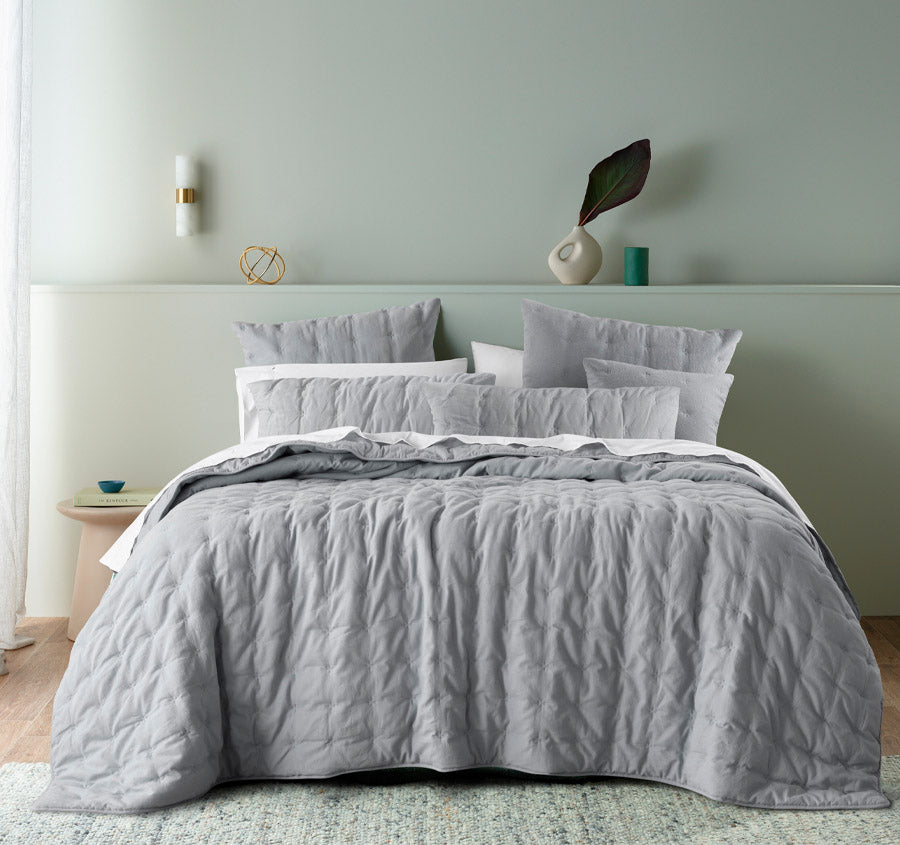 Langston Comforter Set Range Silver