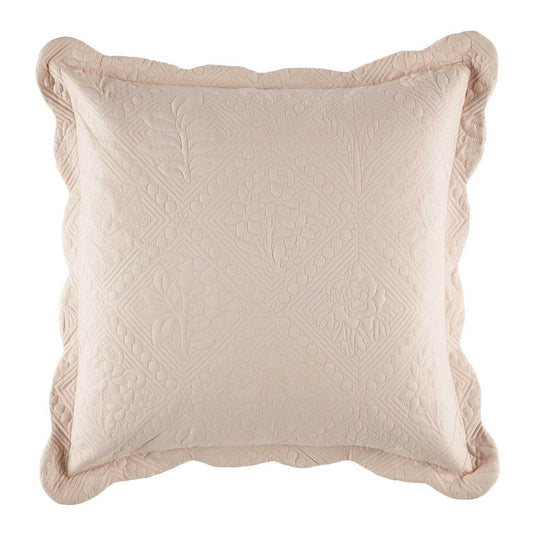 Lucinda European Pillowcase Soft Blush