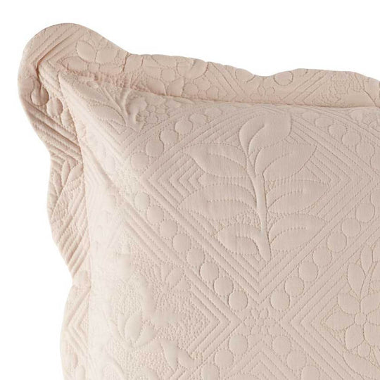 Lucinda European Pillowcase Soft Blush