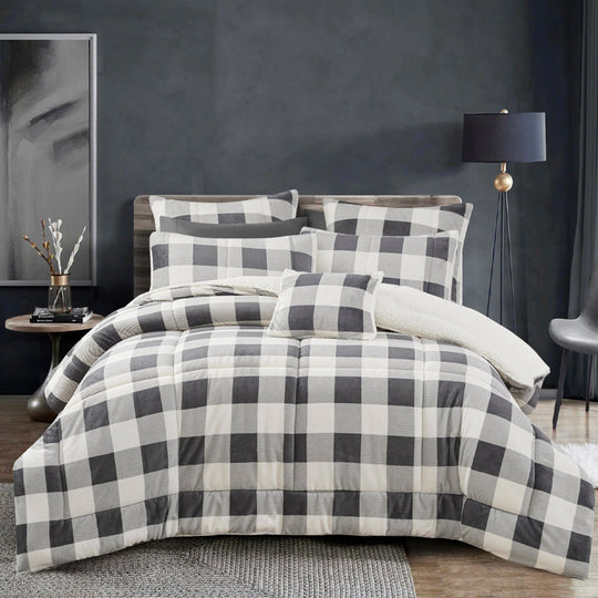 Naya Comforter Set Range Grey