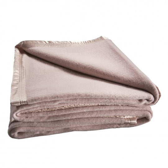Australian Wool 480GSM Blanket Range Dusty Pink