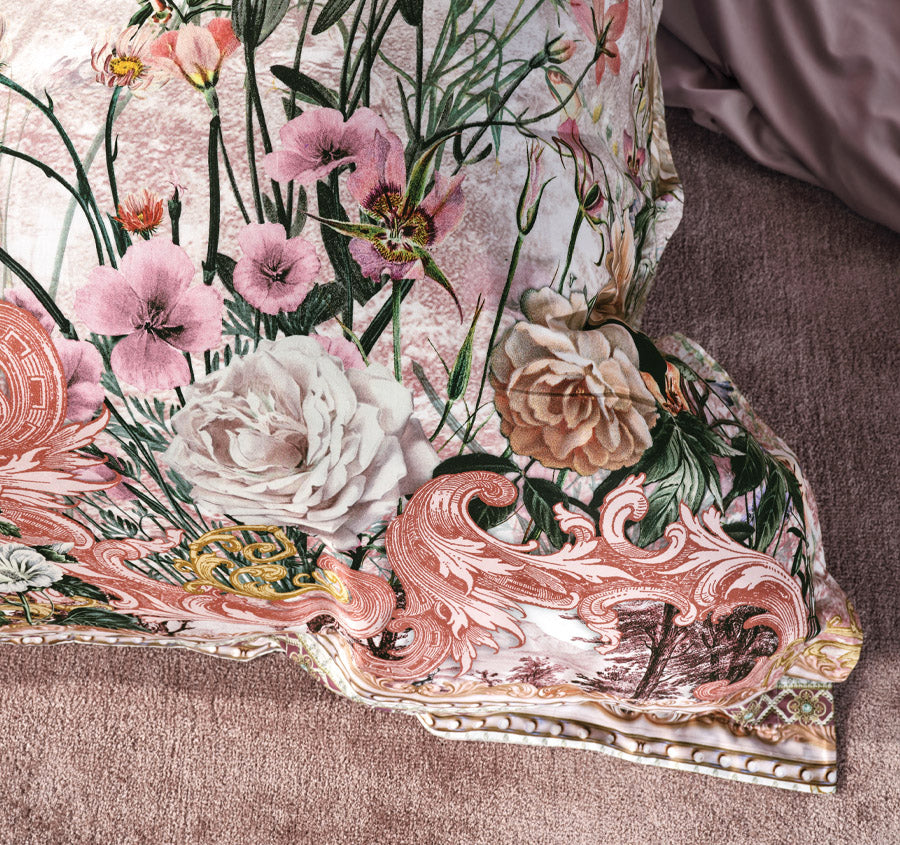 Kissed By The Prince Quilt Cover Set Range Pink