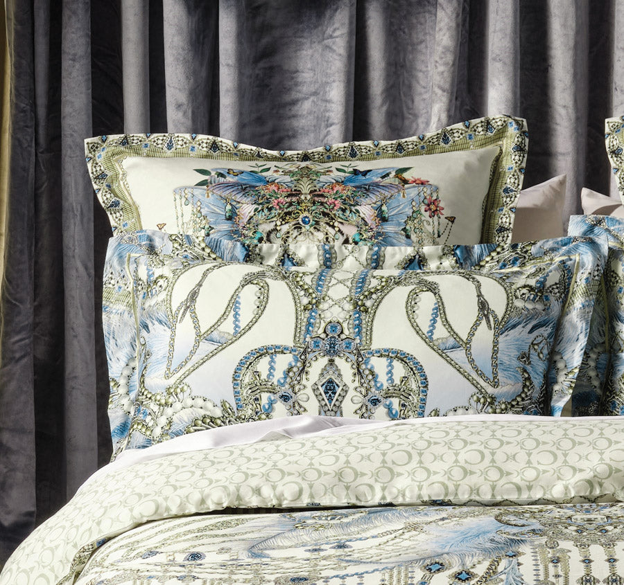 Moon And Back Quilt Cover Set Range Blue