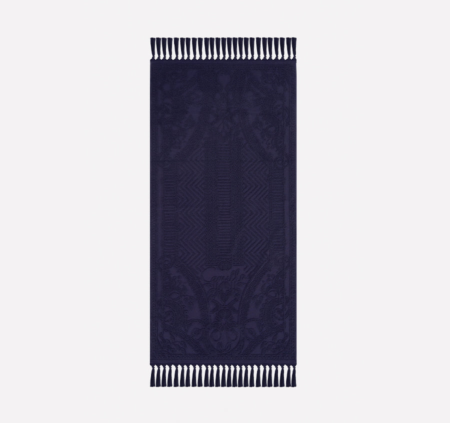 Palm Jacquard 620GSM Bath Towel Range Midnight