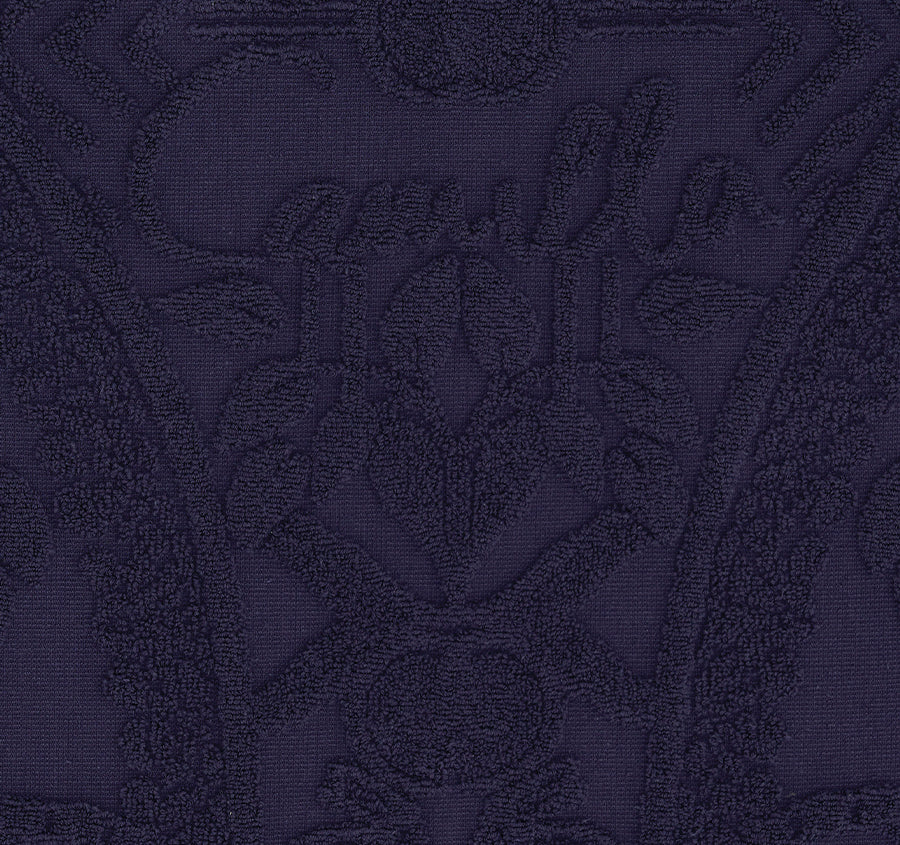 Palm Jacquard 800GSM Bath Mat Midnight