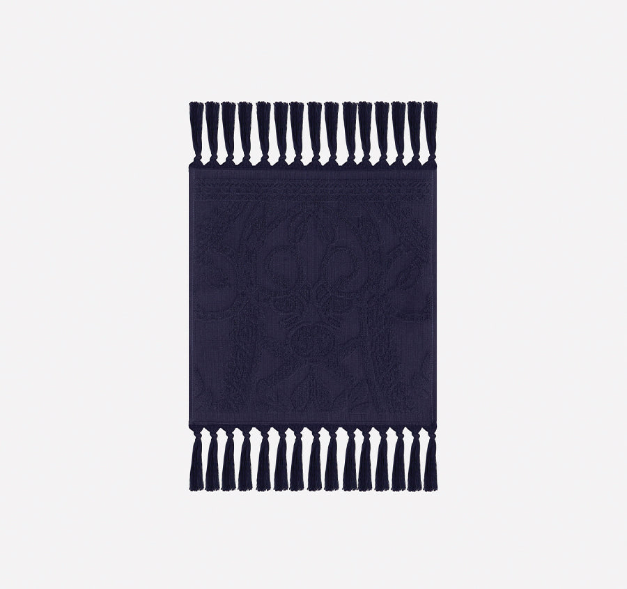 Palm Jacquard 620GSM Bath Towel Range Midnight