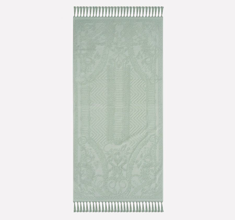 Palm Jacquard 620GSM Bath Towel Range Mint
