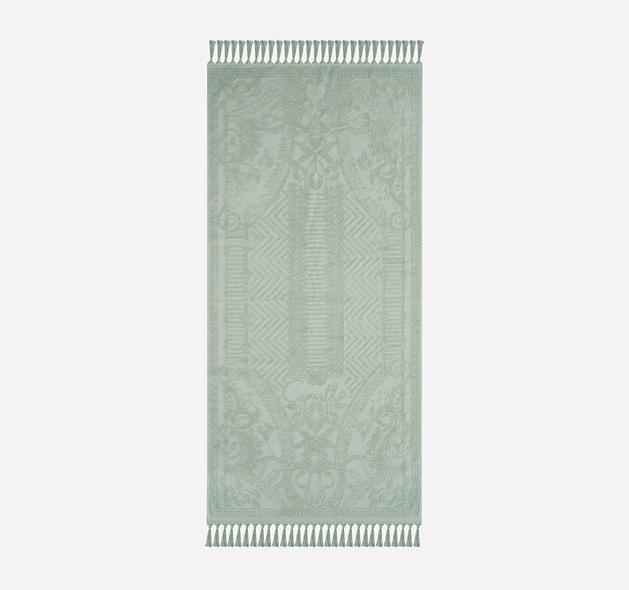 Palm Jacquard 620GSM Bath Towel Range Mint