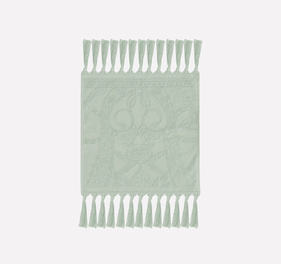 Palm Jacquard 620GSM Bath Towel Range Mint