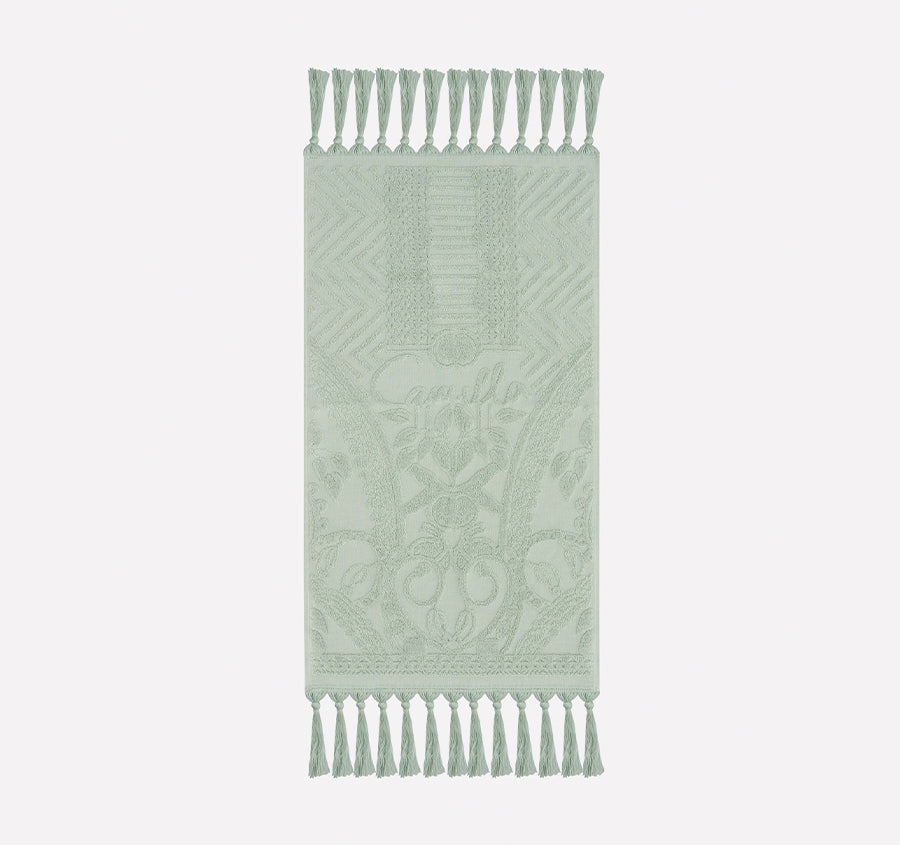 Palm Jacquard 620GSM Bath Towel Range Mint