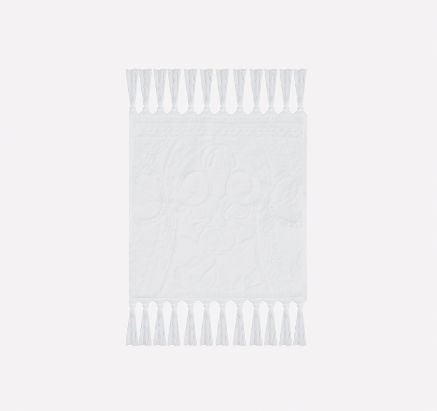 Palm Jacquard 620GSM Bath Towel Range White