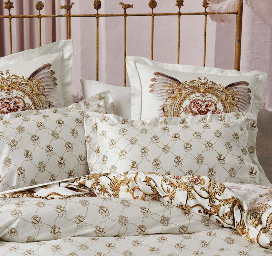 Soar Like An Eagle Quilt Cover Set Range Gold