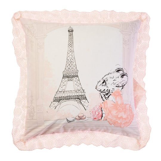 Claris In Paris European Pillowcase Pink
