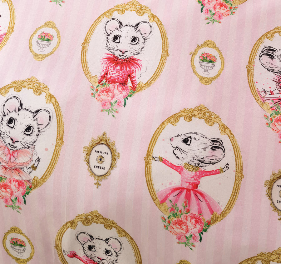 Portraits Of Claris Quilt Cover Set Range Pink