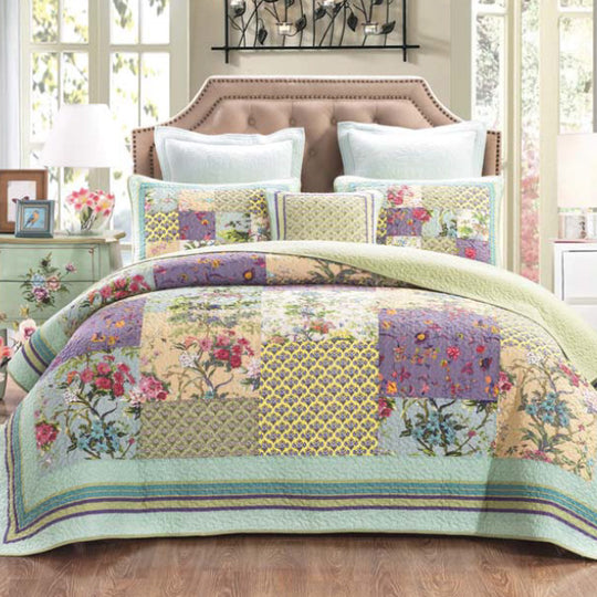 Cosmic Floral Bed Coverlet Set Range